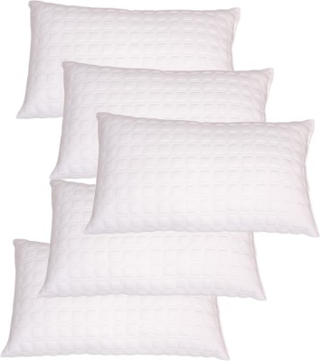 Dreamfactory Polyester Fibre Geometric Cushion Pack of 5(White)