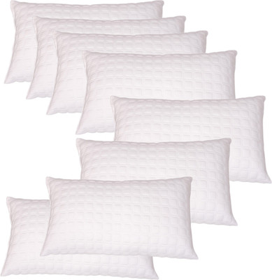 Dreamfactory Polyester Fibre Geometric Cushion Pack of 8(White)