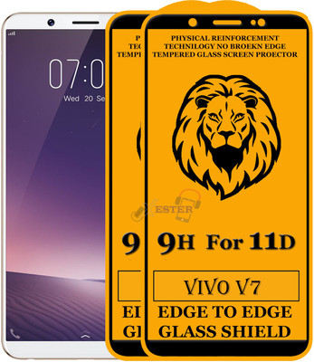 HQ Protection Edge To Edge Tempered Glass for VIVO V7(Pack of 2)