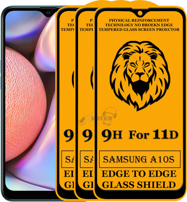 Xester Edge To Edge Tempered Glass for Samsung Galaxy A10s(Pack of 3)