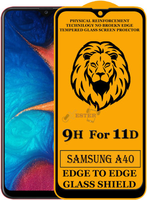Xester Edge To Edge Tempered Glass for Samsung Galaxy A40(Pack of 1)