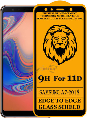 XRENGTH Edge To Edge Tempered Glass for : Samsung Galaxy A7-18(Pack of 1)