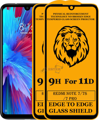 Xester Edge To Edge Tempered Glass for Redmi Note 7 Pro(Pack of 2)
