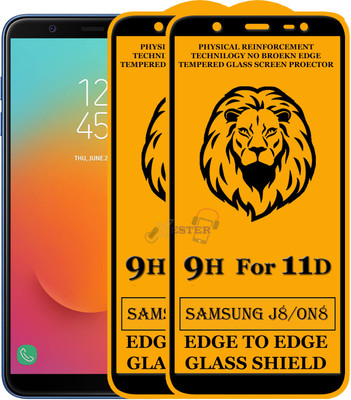 Gorilaorginal Edge To Edge Tempered Glass for Samsung Galaxy On8(Pack of 2)