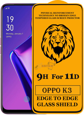 XRENGTH Edge To Edge Tempered Glass for OPPO K3(Pack of 1)
