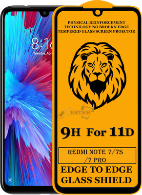 Xester Edge To Edge Tempered Glass for Redmi Note 7(Pack of 1)
