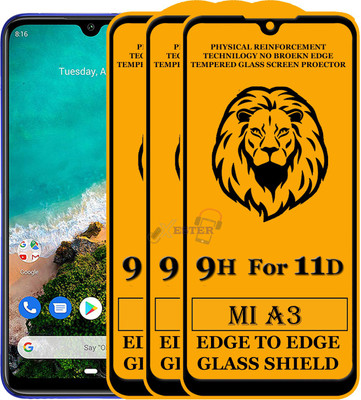 Xester Edge To Edge Tempered Glass for Mi A3(Pack of 3)