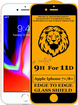Xester Edge To Edge Tempered Glass for Apple iPhone 8 Plus(Pack of 1)