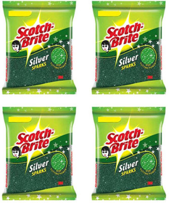 Scotch-Brite Sparking scrub regular Scrub Pad(Medium, Pack of 4)