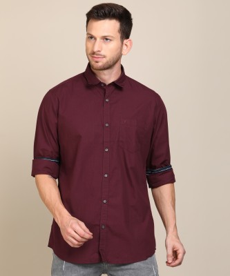 van-heusen-sport-men-solid-casual-maroon-shirt