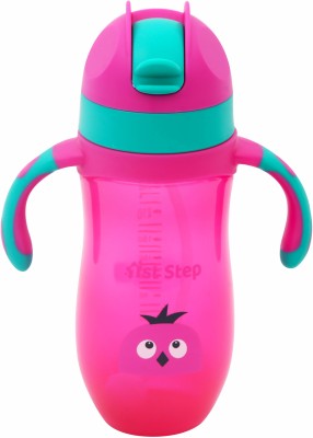 1st Step 300ml Birdie BPA Free Non-Spill Sipper / Sippy Cup With Soft Silicone Straw(Pink)