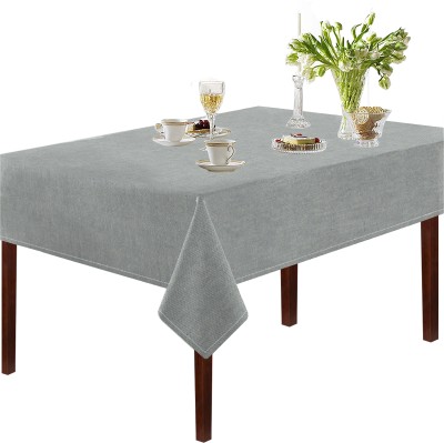 OASIS Abstract 4 Seater Table Cover(Grey, Cotton)