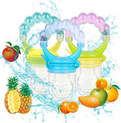 croox Baby's BPA-Free Silicone Food Nibbler for Fruit and Veggie Teether and Feeder Teether and Feeder(Multicolor)
