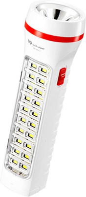 Dp 9111 (RECHARGEABLE LED TORCH) Torch(White, 21 cm, Rechargeable)