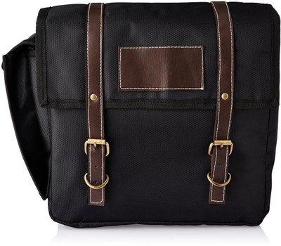 KOHLI BULLET ACCESSORIES One-side Black Fabric Motorbike Saddlebag(8 L)