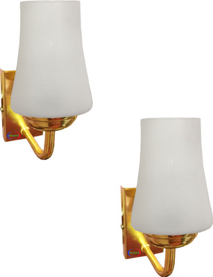 GLAMOROUS Uplight Wall Lamp Without Bulb(Pack of 2)