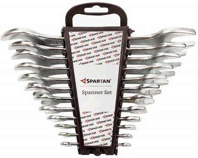 Spartan SPA_SPANpk12 Carbon Steel Double Ended Open Jaw Spanner Set Double Sided Combination Wrench(Pack of 1)
