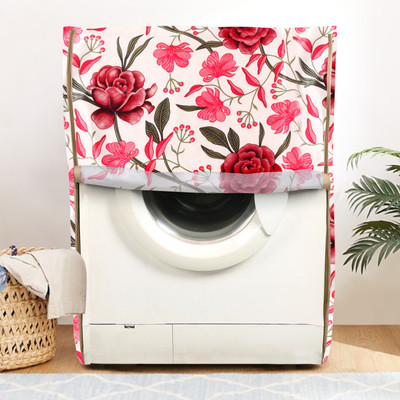 E-Retailer Front Loading Washing Machine  Cover(Width: 58 cm, Red)