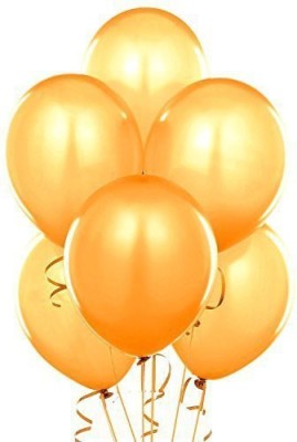 Hippity Hop Solid Metallic Shiny Finish Balloons For Birthday, Anniversary, Baby Shower, Welcome Baby, Weddings, Engagement, Party Celebrations, Theme Party ( Gold ) - Pack Of 25 Balloon(Gold, Pack of 25)