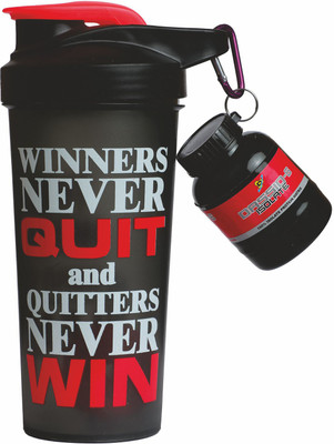 TRUE INDIAN 700 ml Plastic Shaker(Pack of 1, Black)
