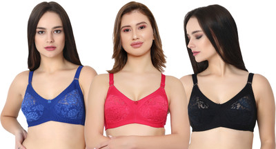 KSB Enterprises Women Full Coverage Non Padded Bra(Multicolor)