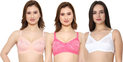 KSB Enterprises Women Full Coverage Non Padded Bra(Multicolor)