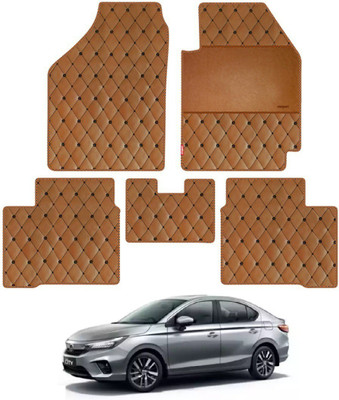 elegant Leatherite Standard Mat For  Honda New City(Brown)