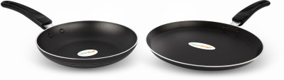 Greenchef Duo Pack ( Black ) Non-Stick Coated Cookware Set(PTFE (Non-stick), 2 - Piece)