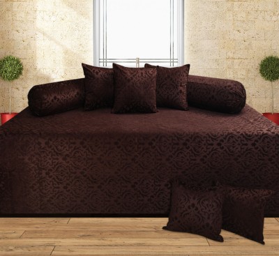 igi Velvet Damask Diwan Set(Brown)