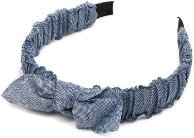 Sukkhi Elegant Denim Fabric Hair Band Hair Accessories for Women and Girl (Pack of 1) (Size: Free Size) Hair Band(Blue)