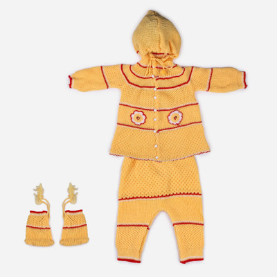 ANIXA Baby Boys & Baby Girls Casual Sweater Sweater(YELLOW)