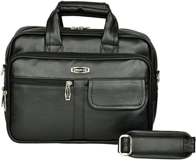 ZIPLINE 13 inch Expandable Laptop Messenger Bag(Black)