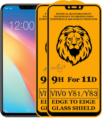 Xester Edge To Edge Tempered Glass for Vivo Y81(Pack of 2)