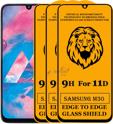 HQ Protection Edge To Edge Tempered Glass for Samsung Galaxy M30(Pack of 3)