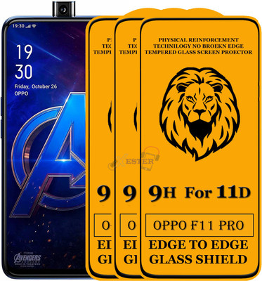 Xester Edge To Edge Tempered Glass for Oppo F11 Pro(Pack of 3)