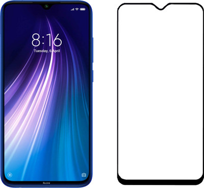 ambera Edge To Edge Tempered Glass for MI Redmi Note 8(Pack of 1)