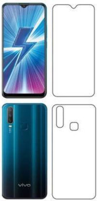 PR SMART Front and Back Tempered Glass for Vivo U10(Pack of 2)