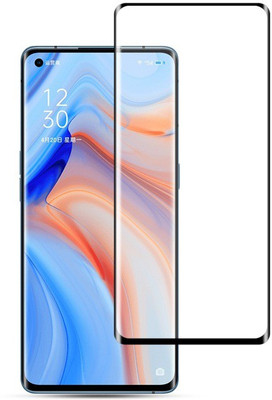 Covers Eclat Mobitech LLP Edge To Edge Tempered Glass for Oppo Reno 4 Pro(Pack of 1)