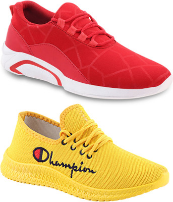 Chevit Lightweight Combo Pack of 02 Trendy Sneakers Casuals For Men