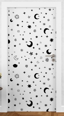 DivineDesigns 91 cm Stars Sun Self Adhesive Sticker(Pack of 1)