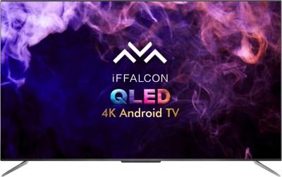 iFFALCON by TCL 138.6cm (55 inch) Ultra HD (4K) QLED Smart Android TV  with HandsFree Voice Search  (55H71)