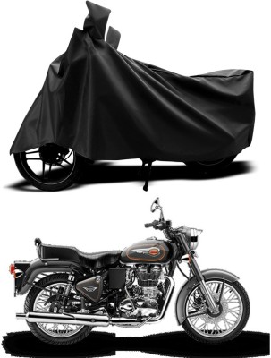 ANTHUB Two Wheeler Cover for Royal Enfield(Black)