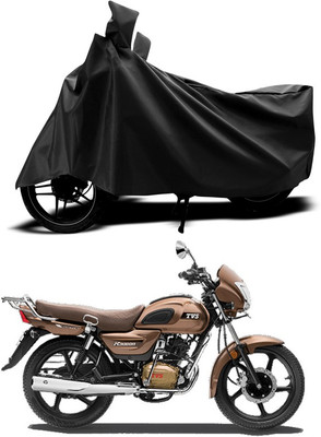 ANTHUB Two Wheeler Cover for TVS(Black)