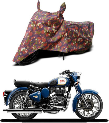 AUTOCAD Waterproof Two Wheeler Cover for Royal Enfield(Multicolor)