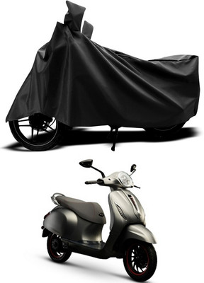 ANTHUB Two Wheeler Cover for Bajaj(Black)