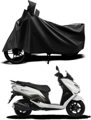 ANTHUB Two Wheeler Cover for Suzuki(Black)