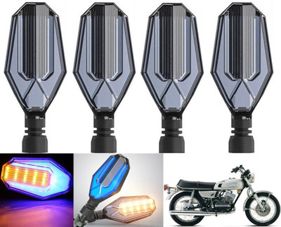 Shopland Side LED Indicator Light for Yamaha RX 100(Amber, Blue)
