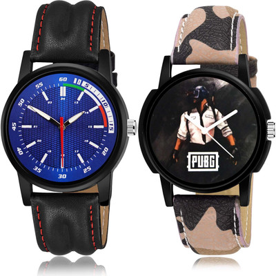 GROOT Brand New Royal Sports And Pubg Military Army 2 Watch Combo For Boys And Men - BRA22-B525 combo watch Analog Watch  - For Men