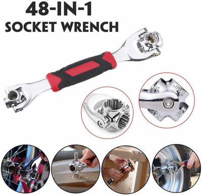 Fitaza Tiger Wrench™ -12 ™ Socket Wrench spanner hand tool kit set 48 In 1 Double Sided Socket Wrench(Pack of 1)