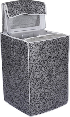 DazzelOn Top Loading Washing Machine  Cover(Width: 62.5 cm, Grey, Black)